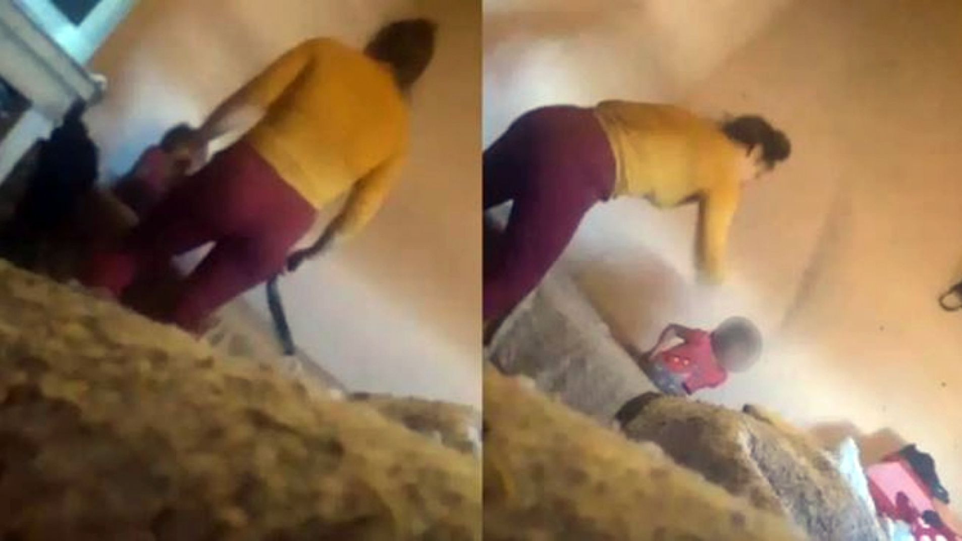 Brutal agresión de una joven a su hija de sólo 4 años y quedó filmada